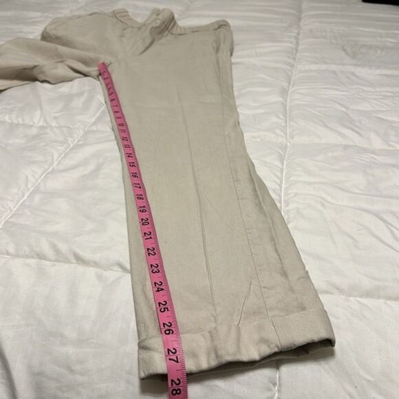 J Jill Linen Stretch Pullon Pants Womens Small Elastic Waist Beachy Vacation - Picture 11 of 13